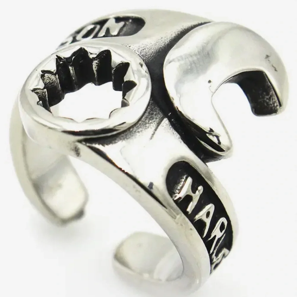 🏍️Harley-Davidson Highly Polished Stainless Steel Combination Wrench Ring!